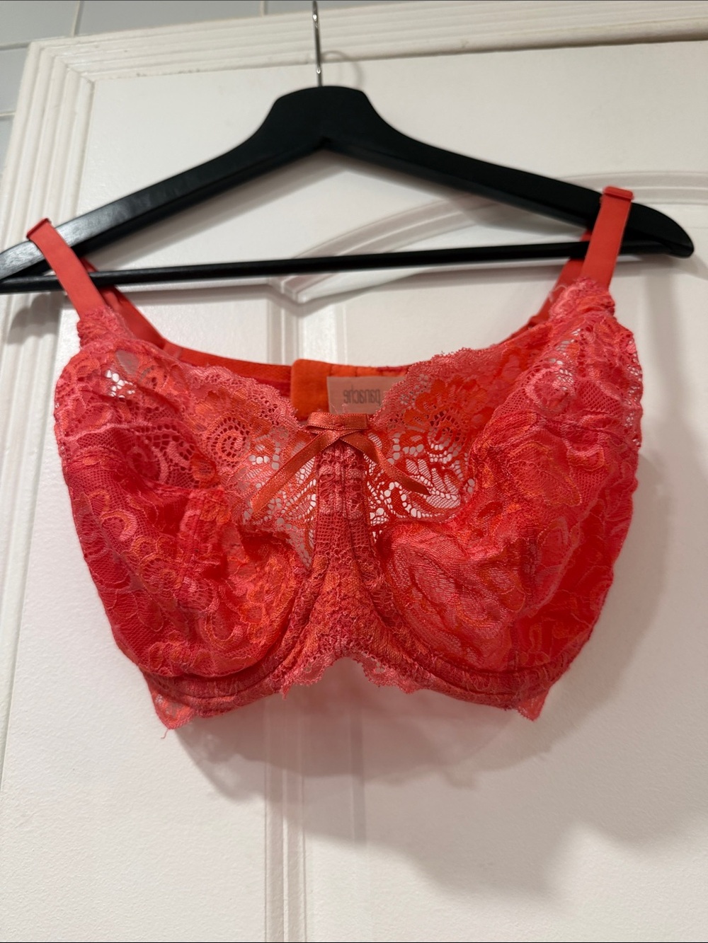 Panache Lace Underwire Bra - Coral